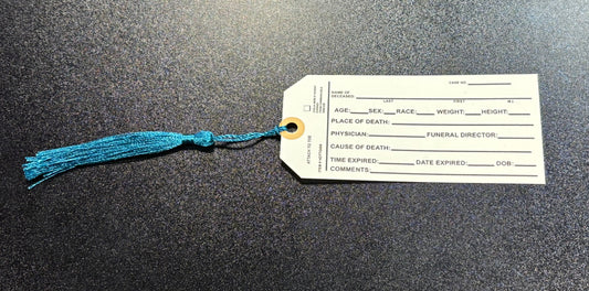 Toe Tag - Bookmark