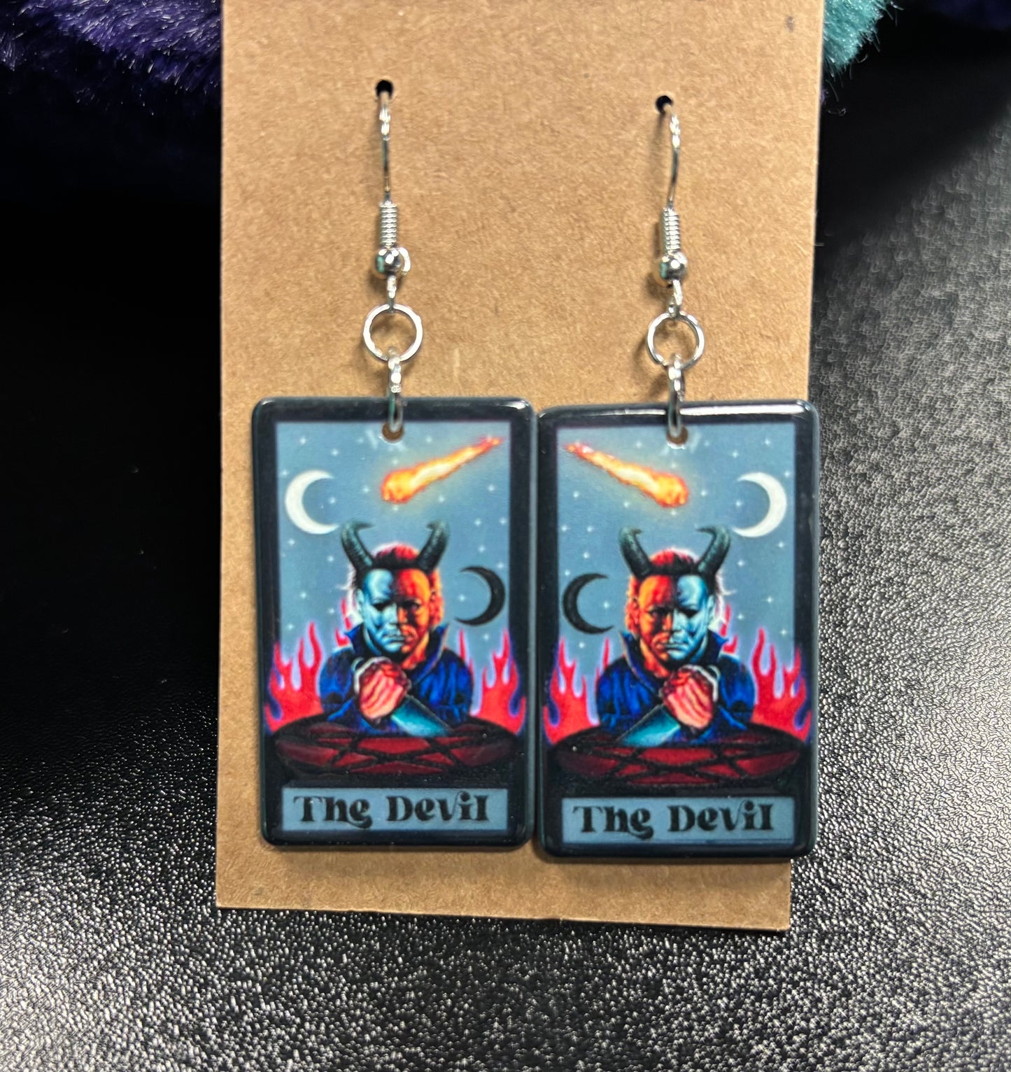 Michael Myers Devil Tarot - Earrings