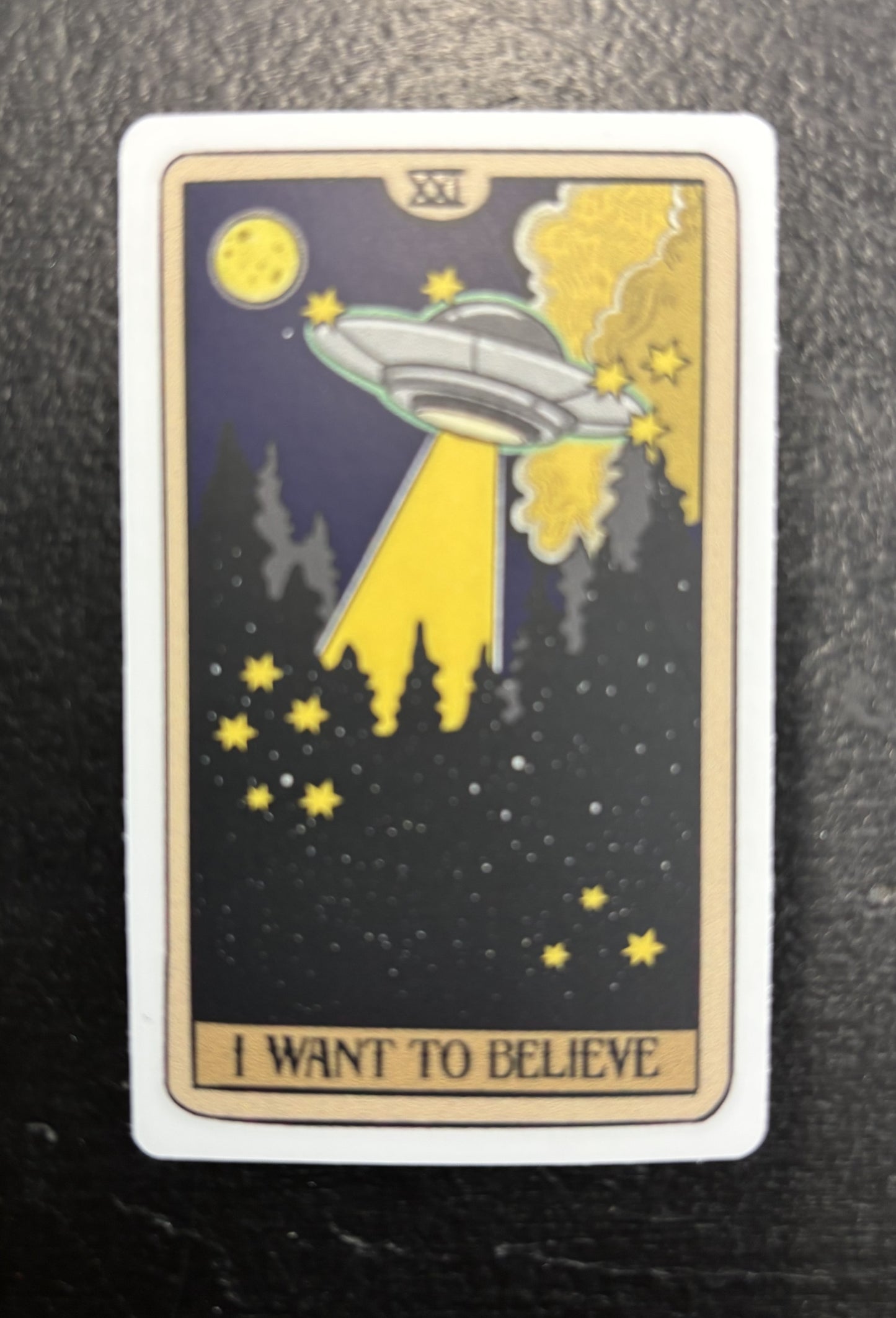 I Want to Believe, Tarot Card - sticker
