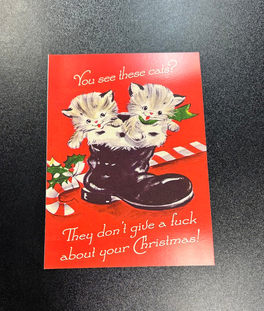 You see these cats? - Greeting Card