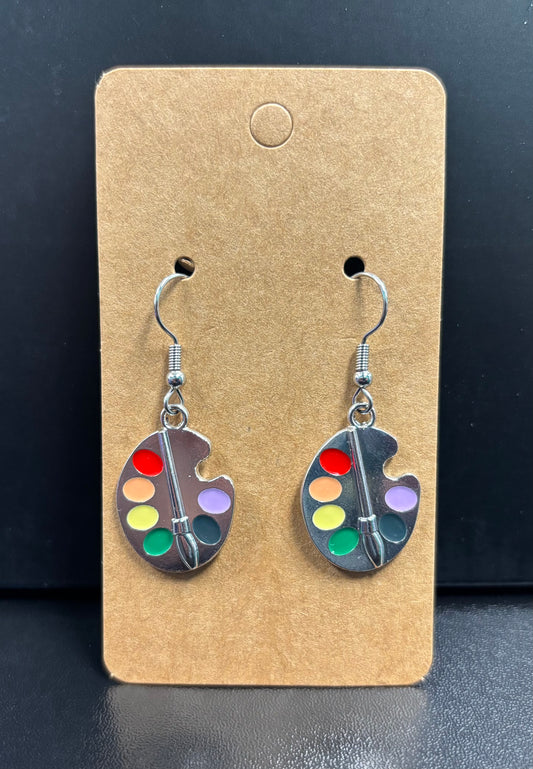 Metel Paint Palette - Earrings