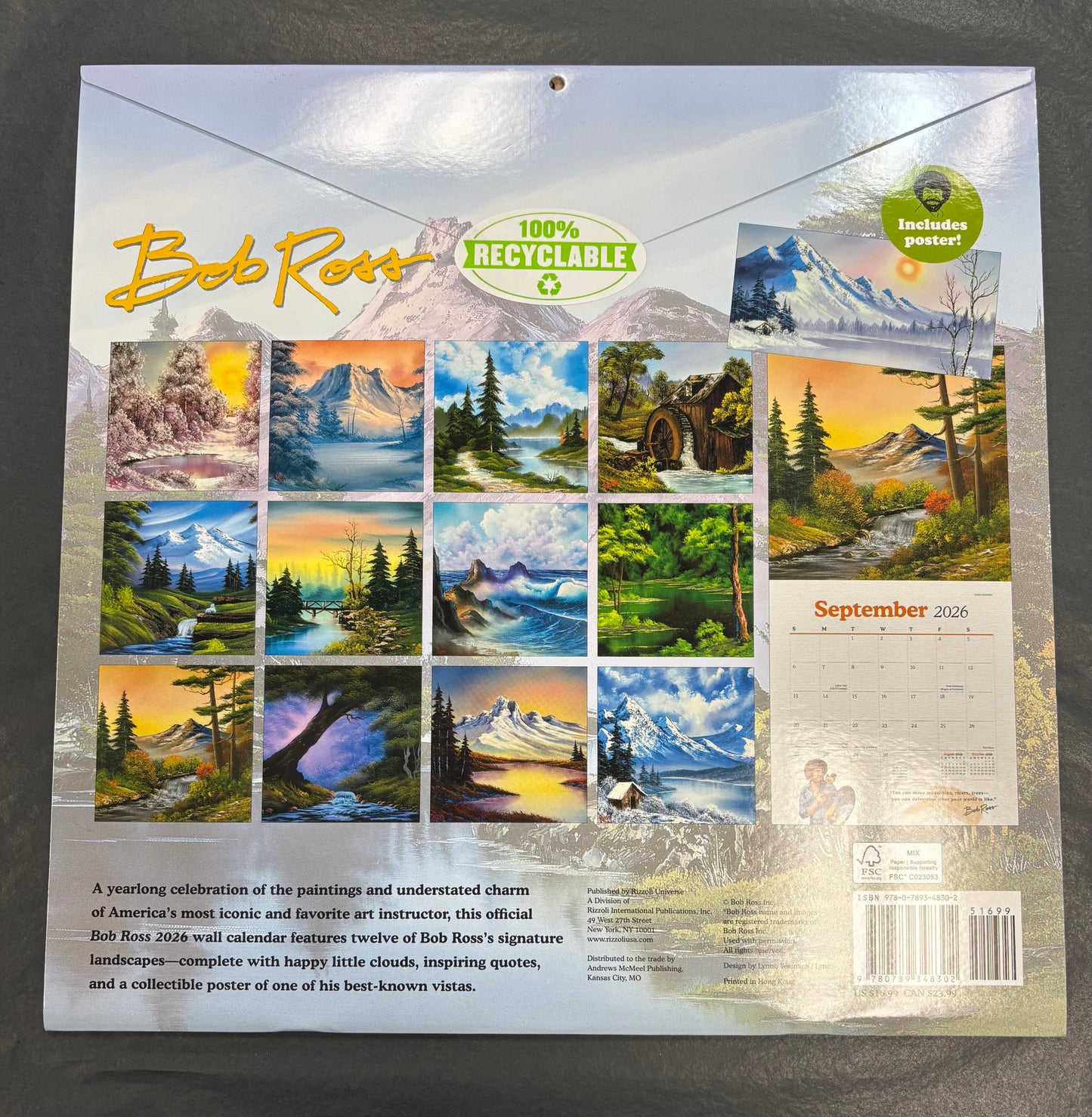 Bob Ross - Wall Calendar