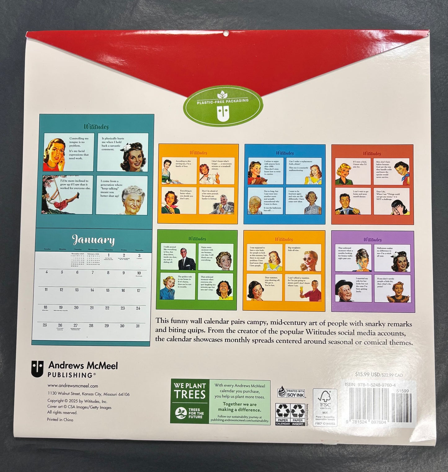 Wititudes - Wall Calendar