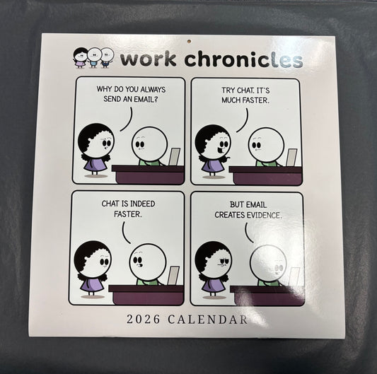 Work Chronicles - Wall Calendar