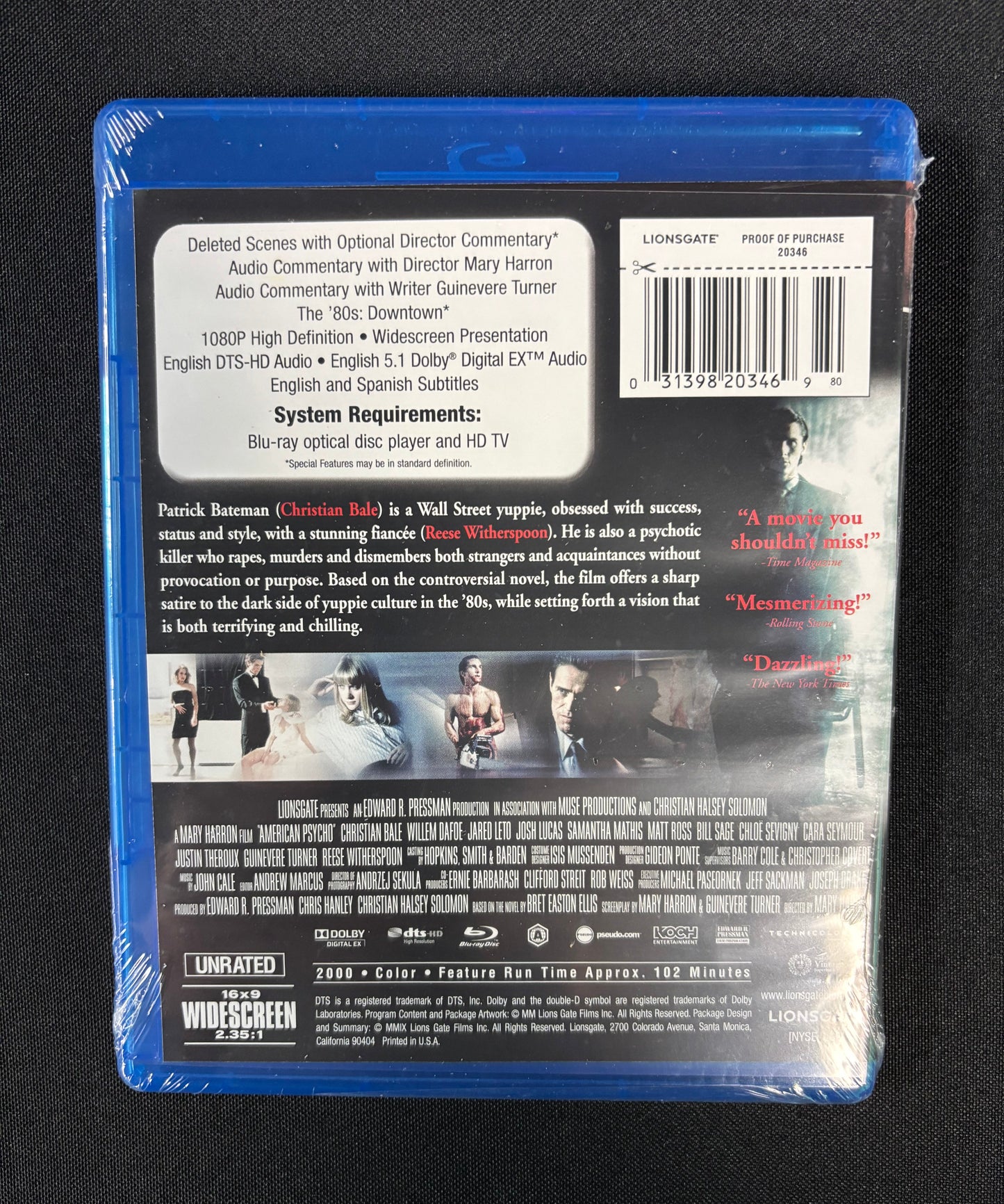 American Psycho (2000) - Blu Ray - New