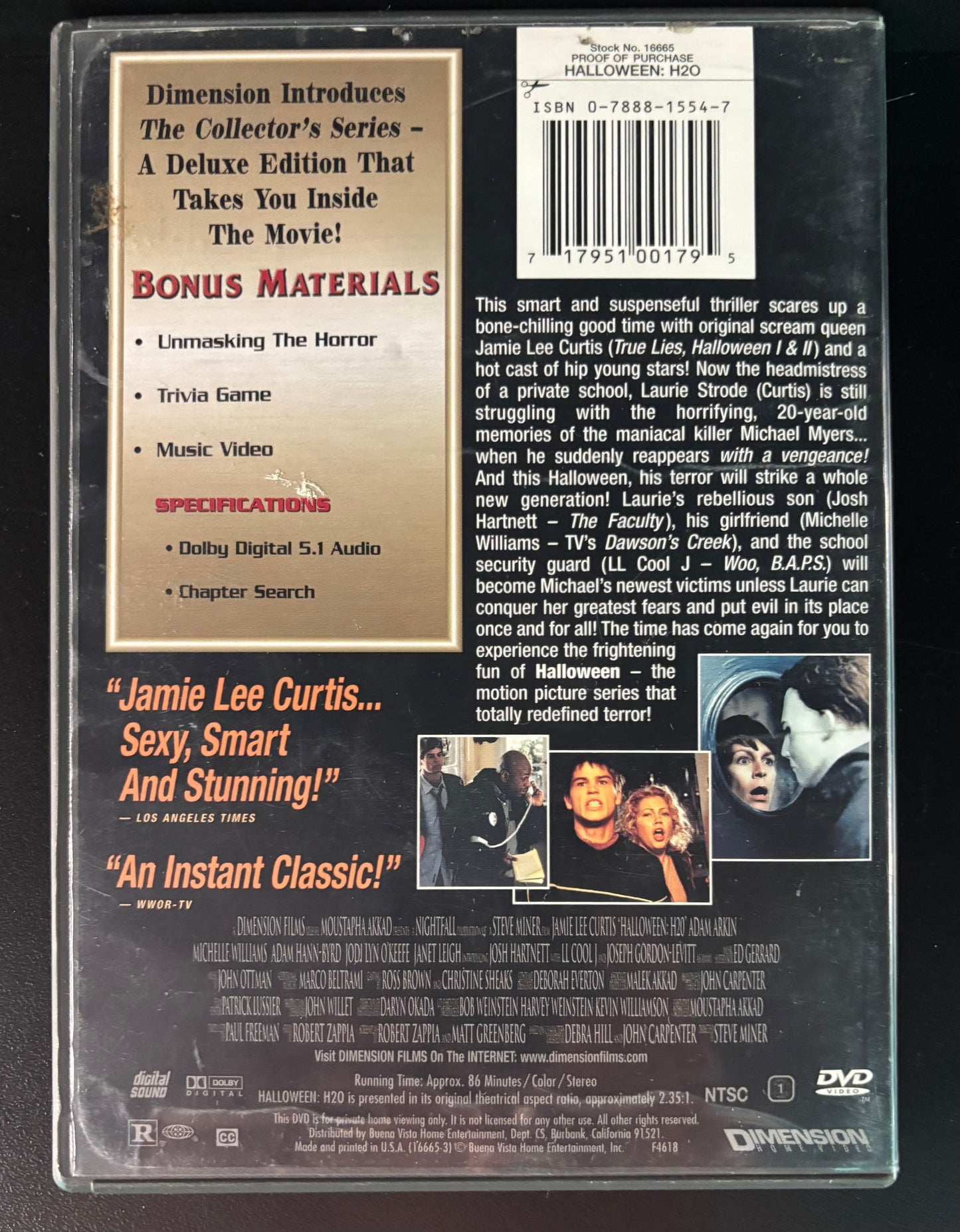 Halloween H2O (1998) - DVD - used