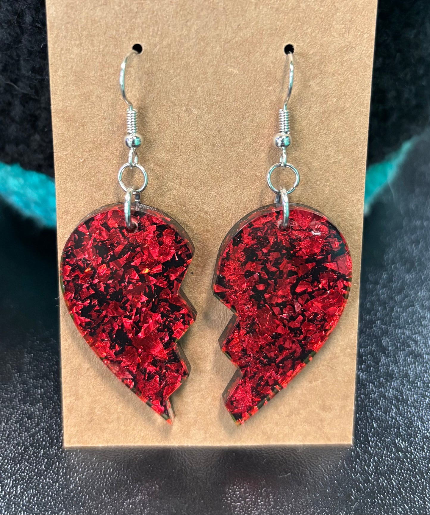 Sparkle Broken Heart - Earrings