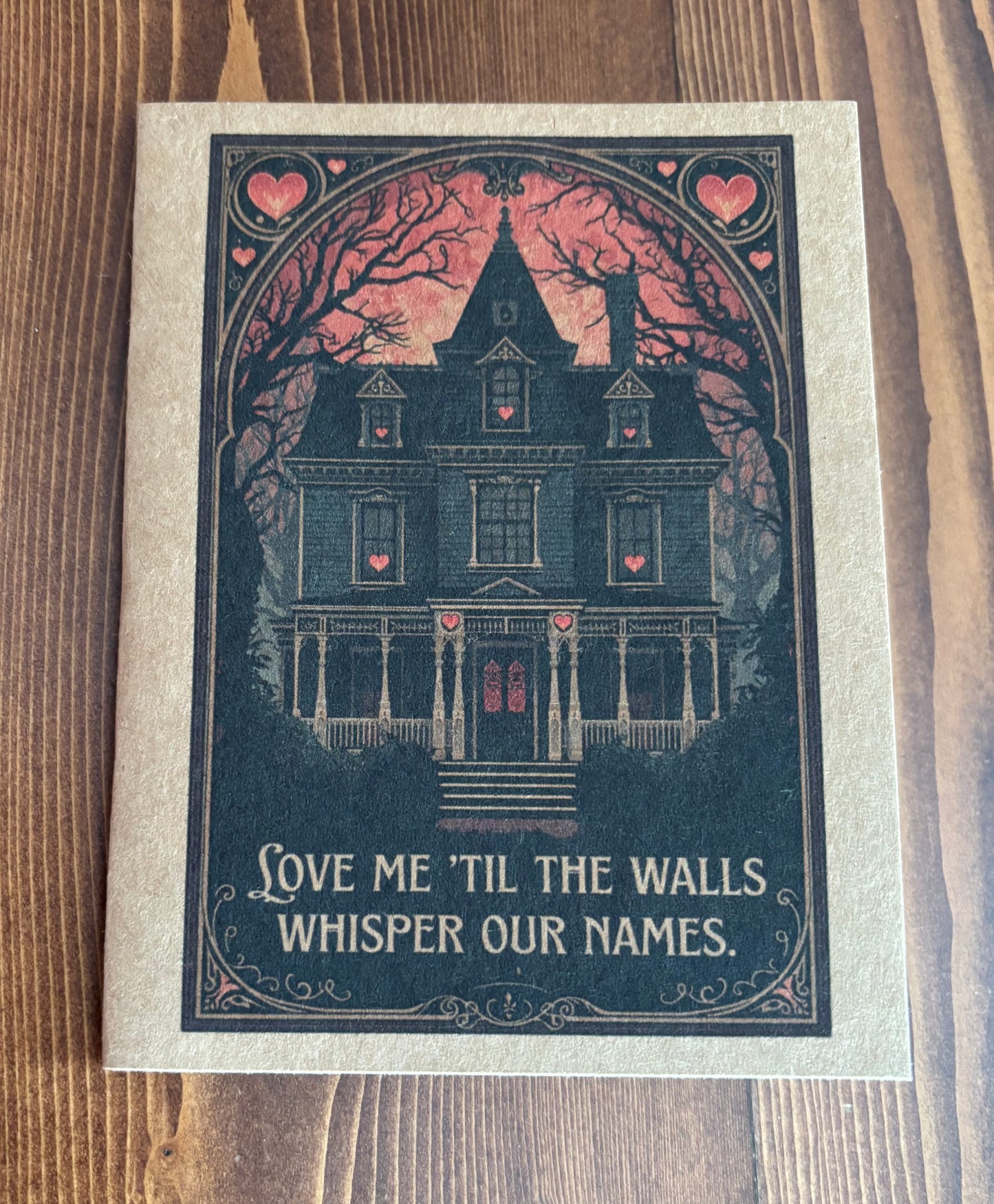 Haunted House Love Me... - Greeting Card