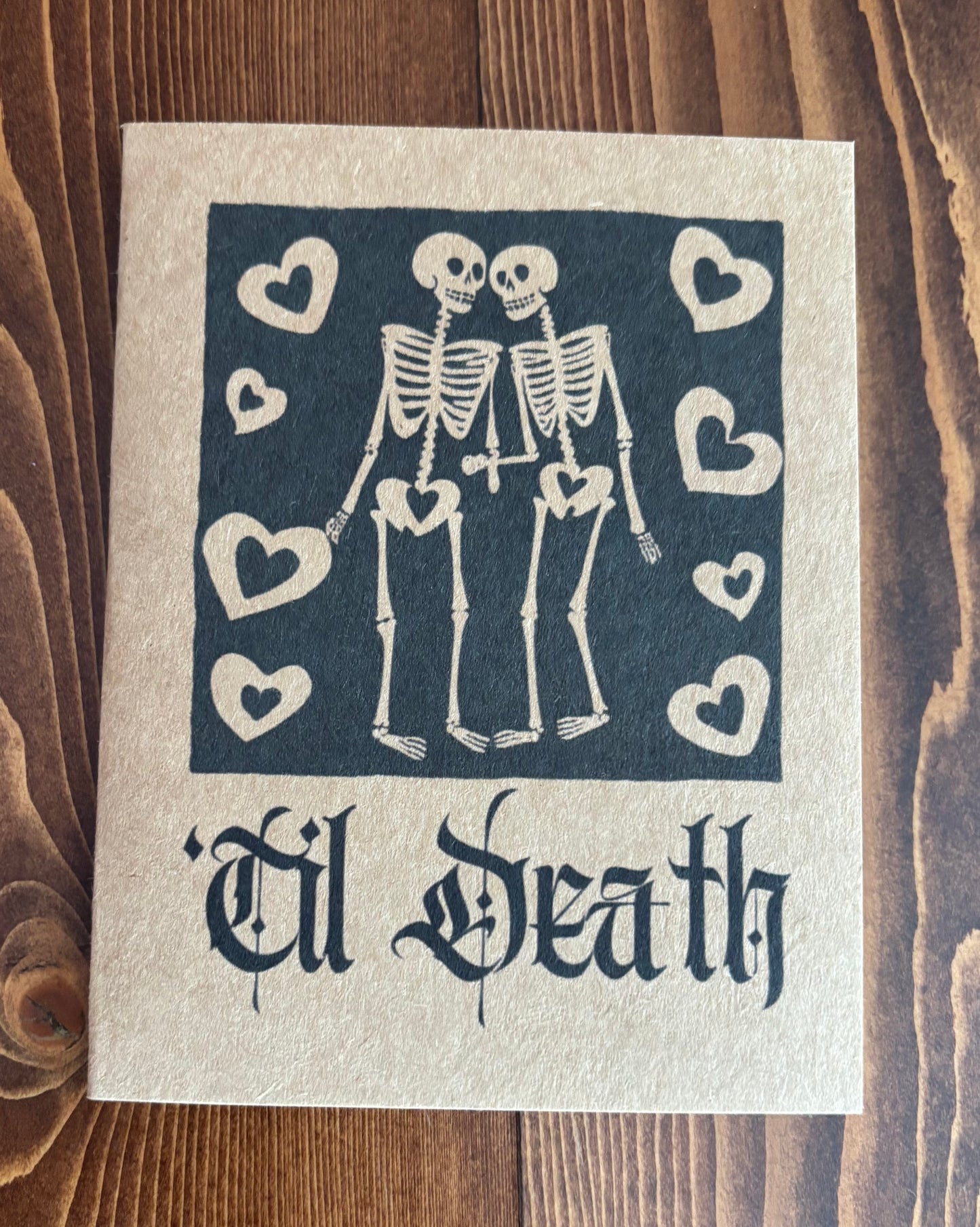 'Til Death Skeleton - Greeting Card