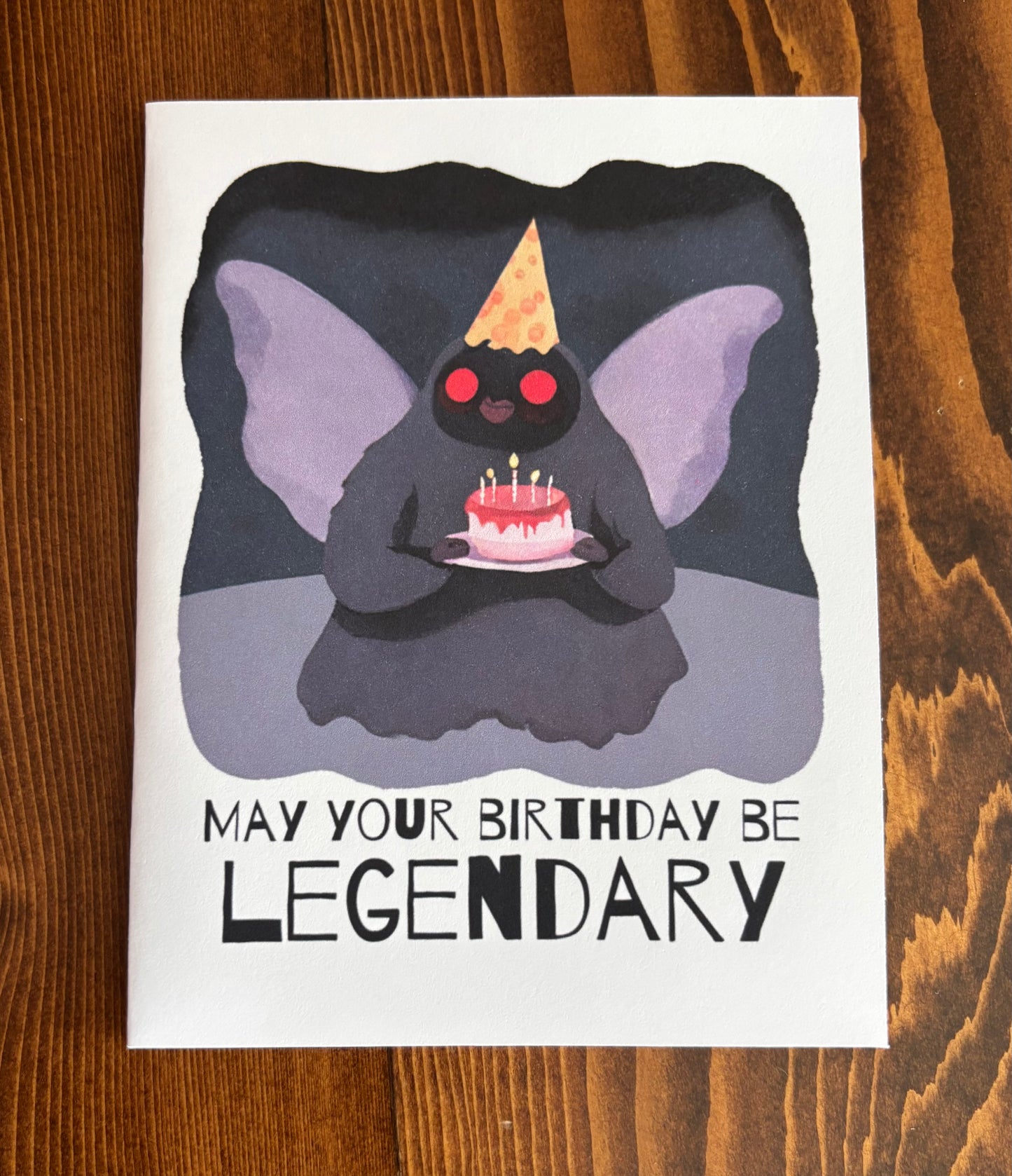 Mothman Birthday - Greeting Card