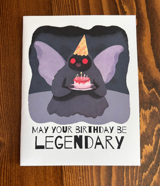 Mothman Birthday - Greeting Card