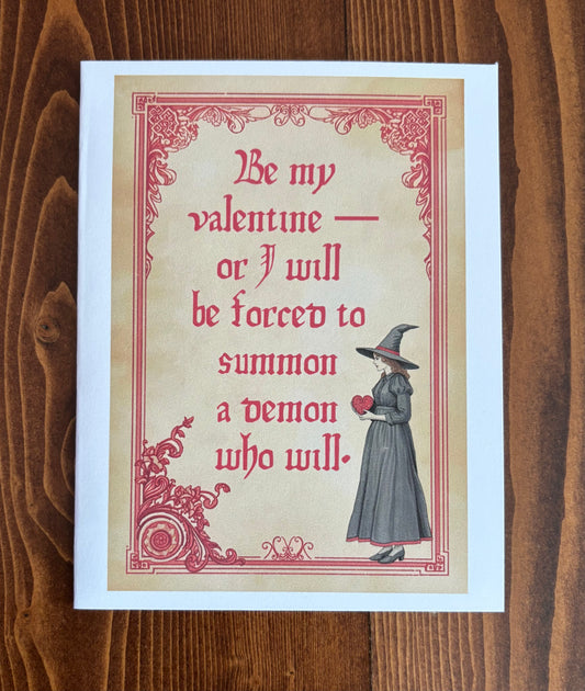 Demon Valentine - Greeting Card