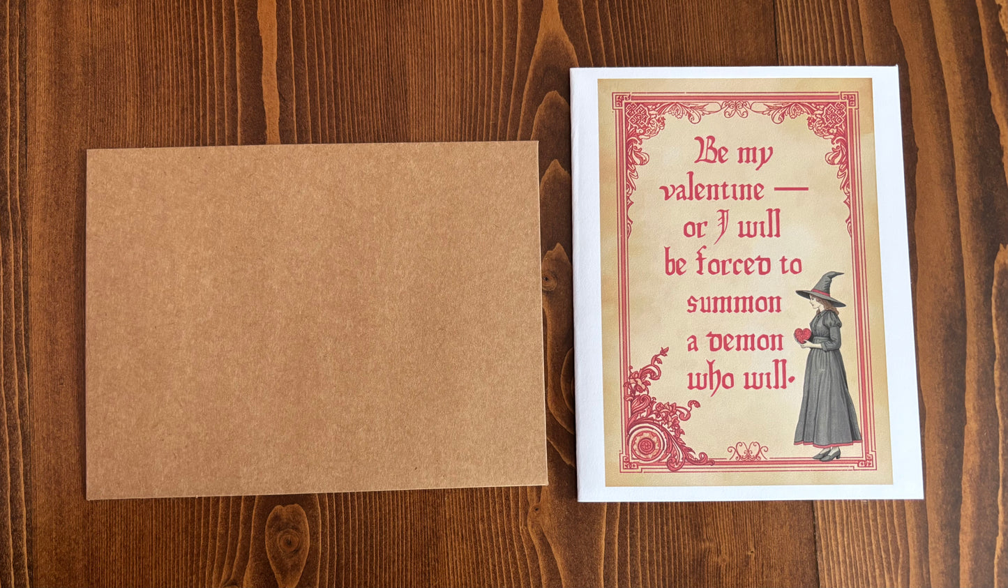 Demon Valentine - Greeting Card