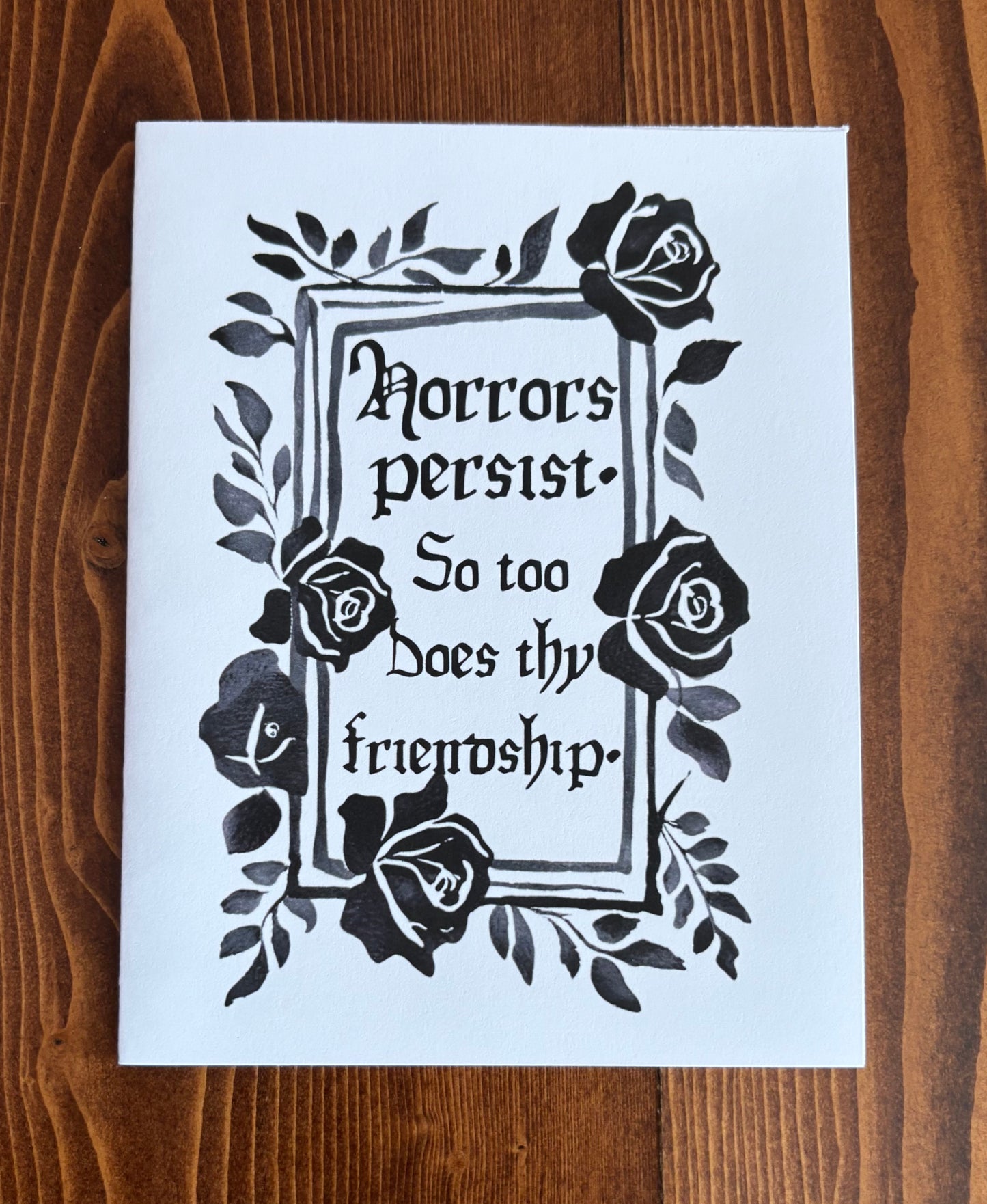 The Horrors Persist Friendship - Greeting Card