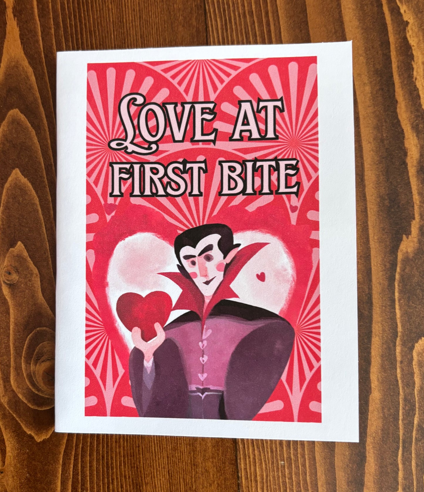 Love at First Bite Vampire - Greeting Card