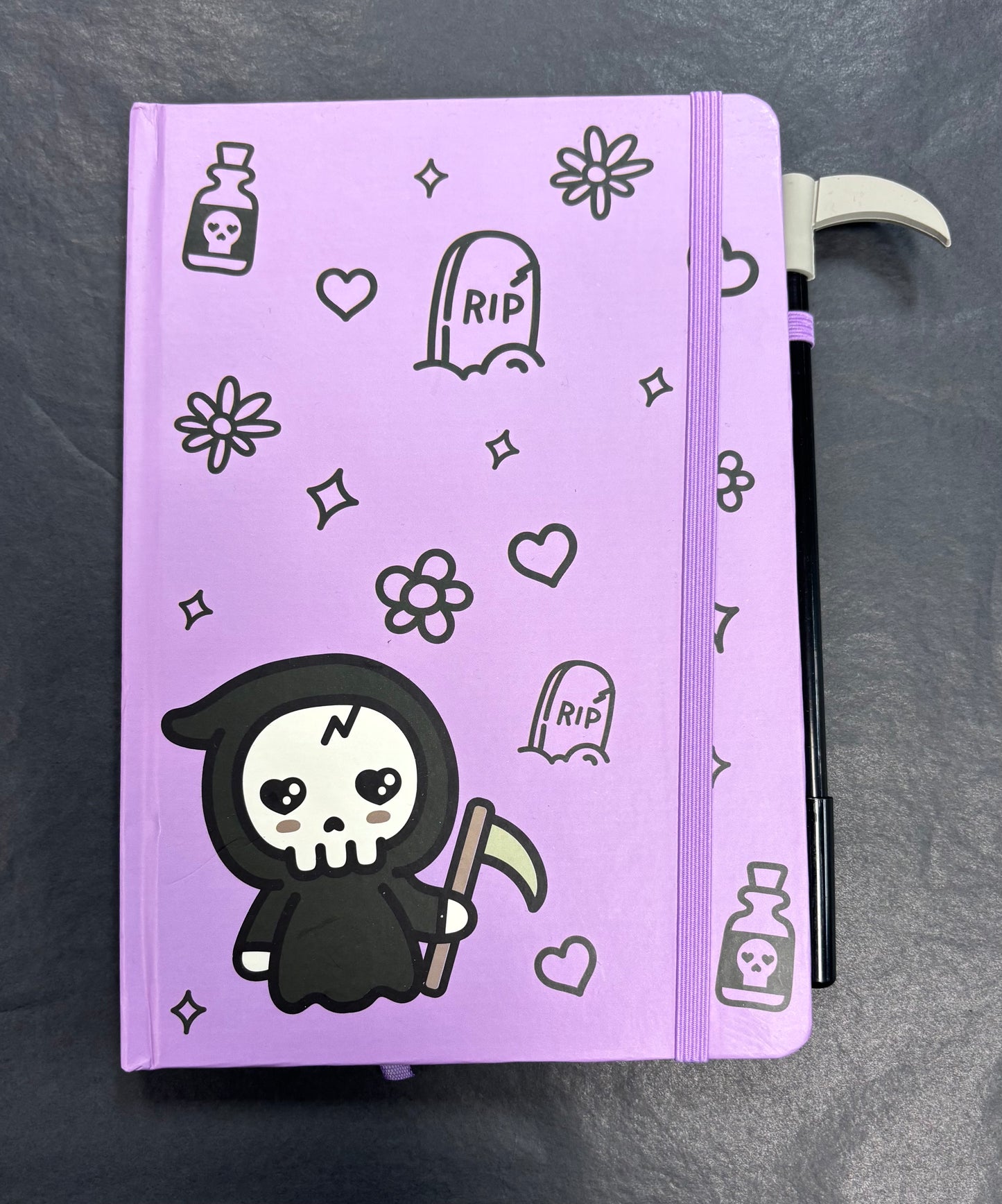 Cute Grim Reaper - Notebook