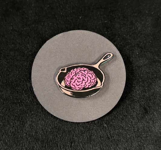 Brain in frying pan - Pin