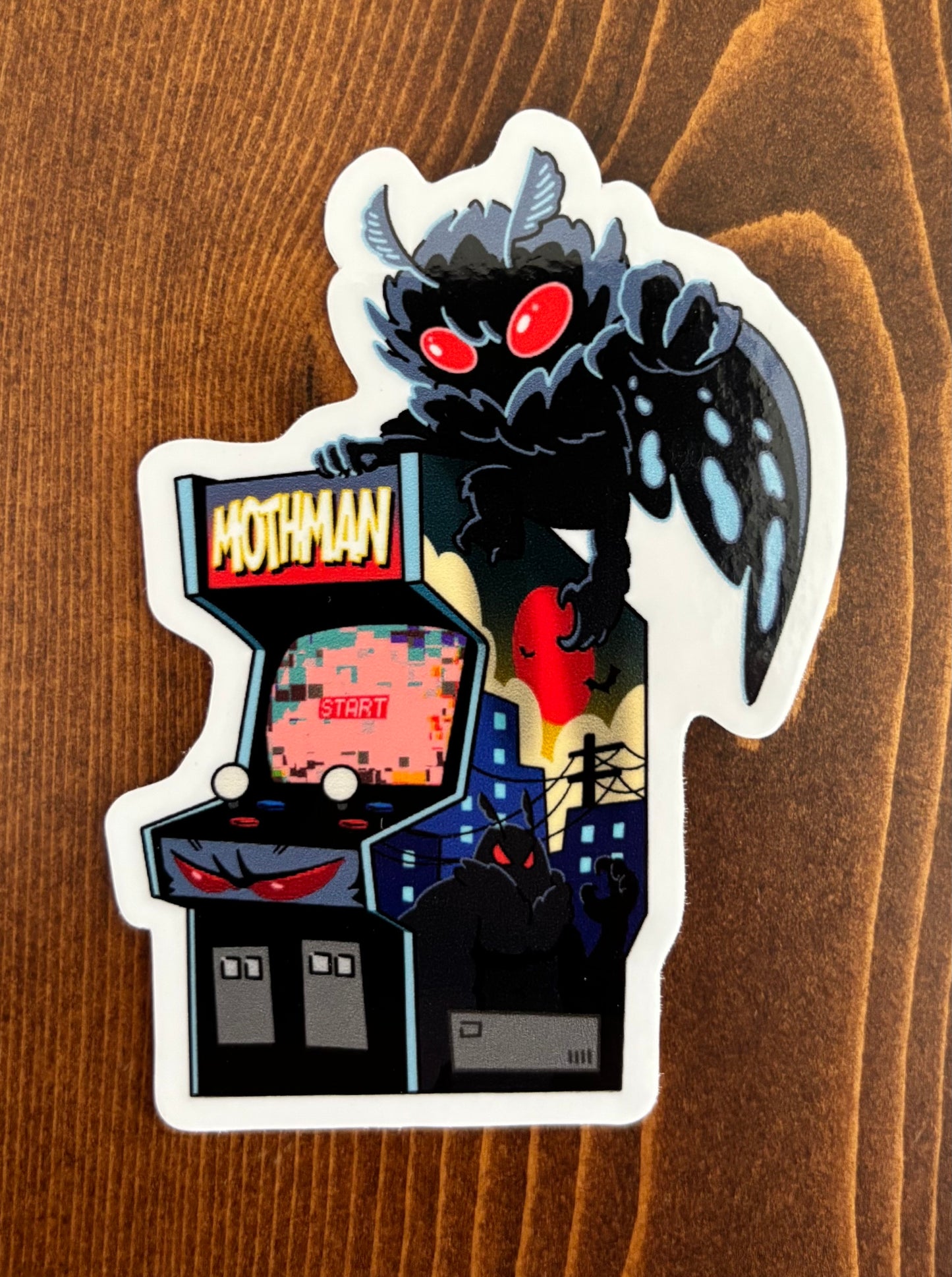 Mothman Arcade - Sticker