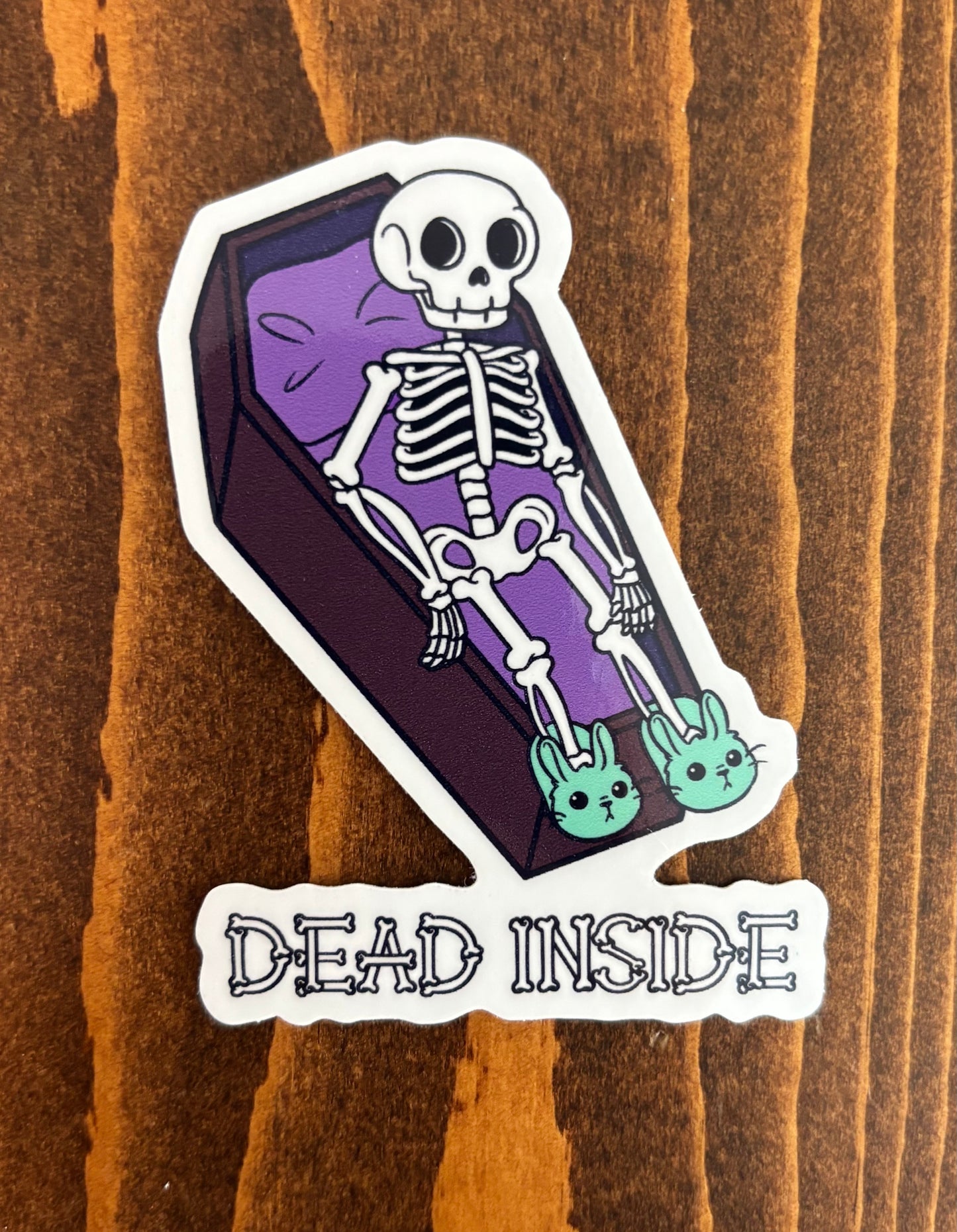 Dead Inside Skeleton - Sticker