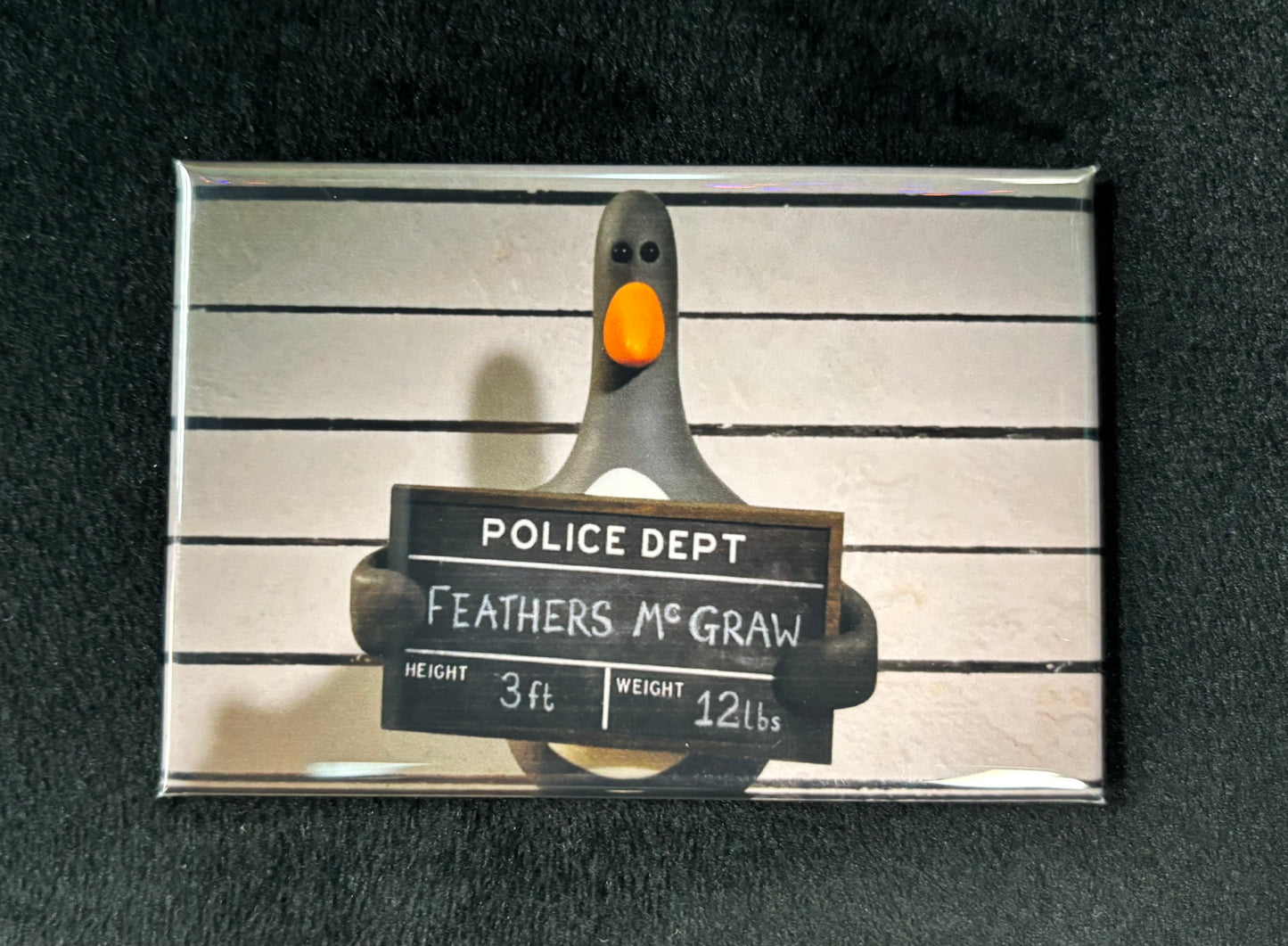 Feathers Mugshot Wallace and Gromit - Magnet