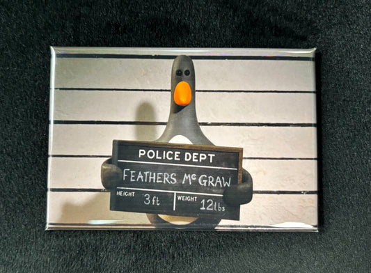Feathers Mugshot Wallace and Gromit - Magnet