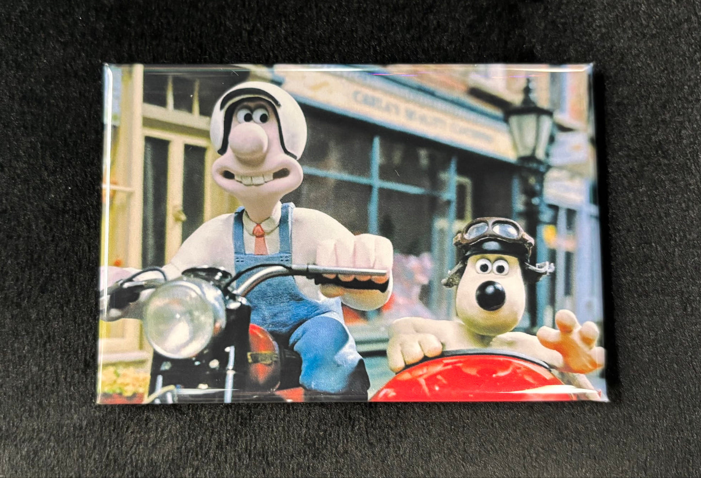 Motorcycle Sidecar Wallace and Gromit - Magnet