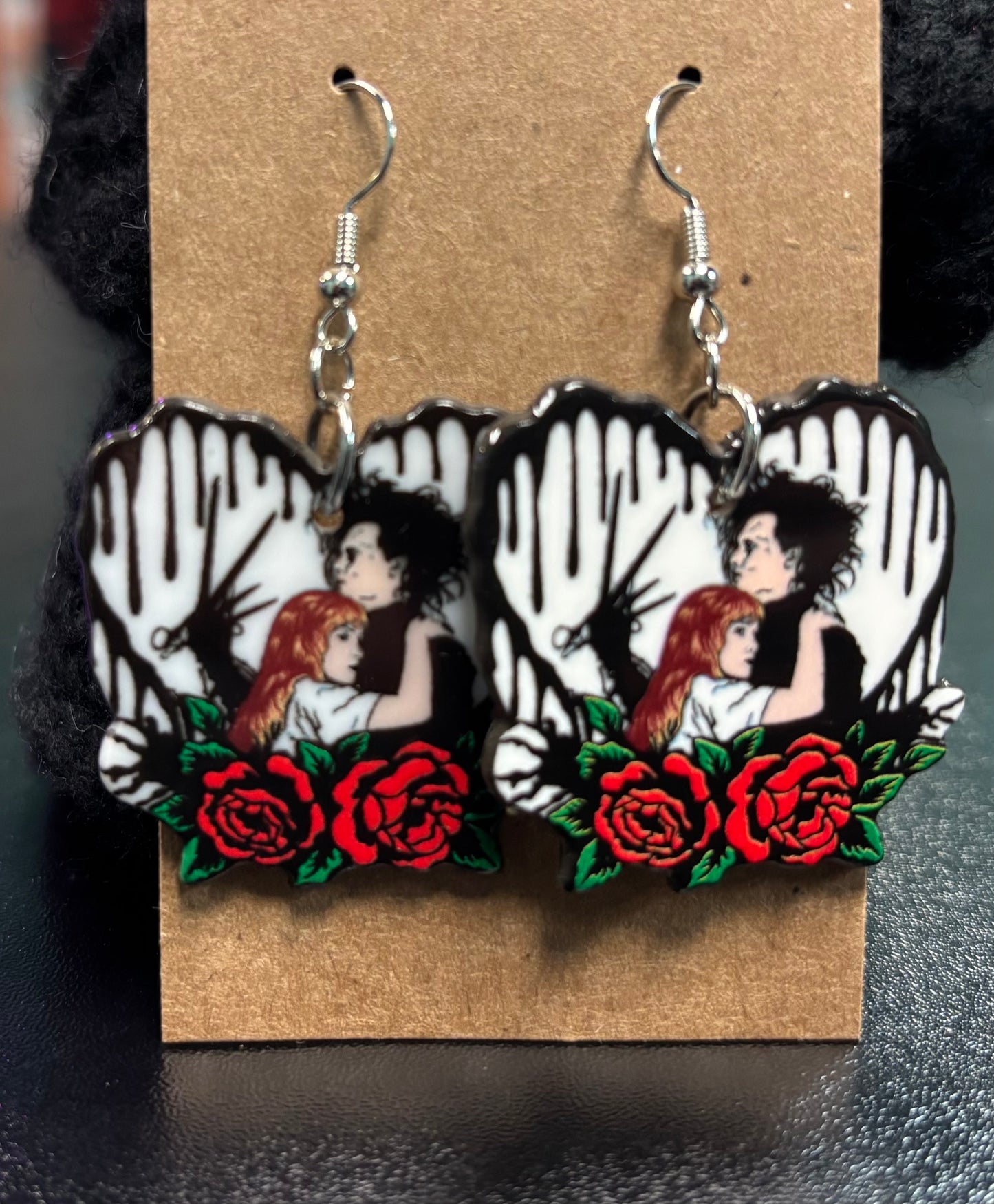 Edward Scissorhands Kim Color Heart - Earrings