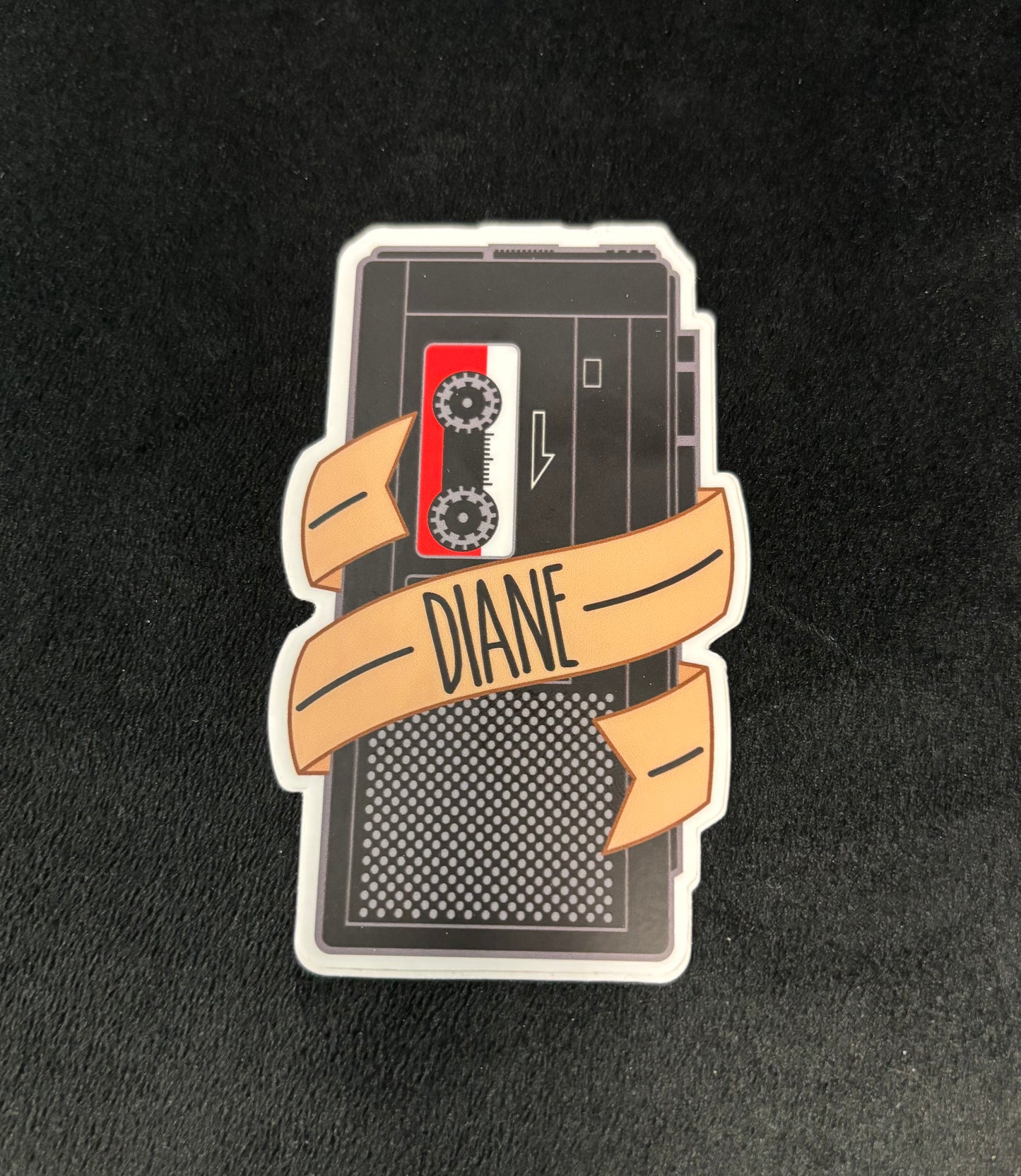 Twin Peaks Diane Tape Recorder - Sticker