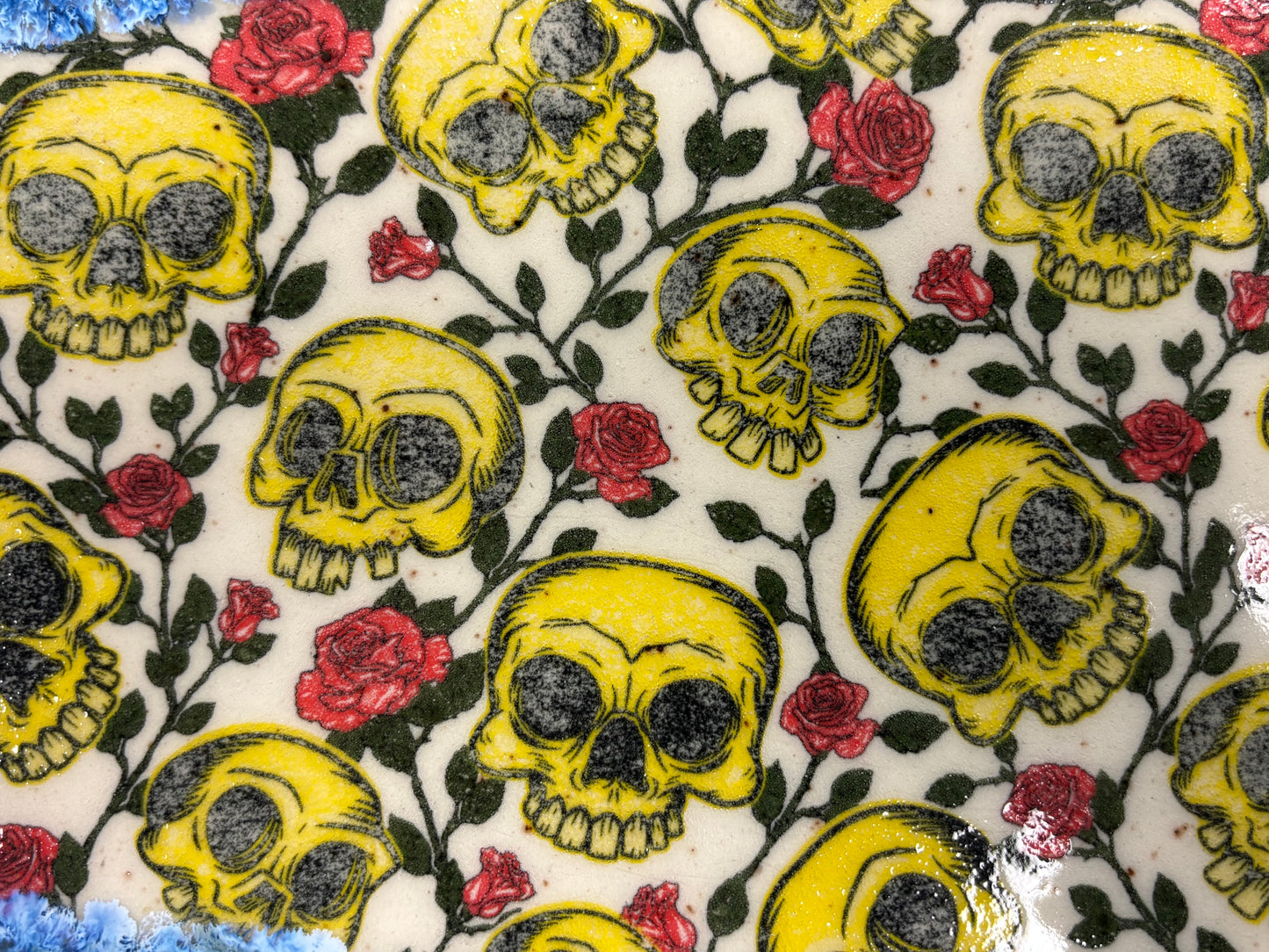 Yellow Skull - Ceramic Platter