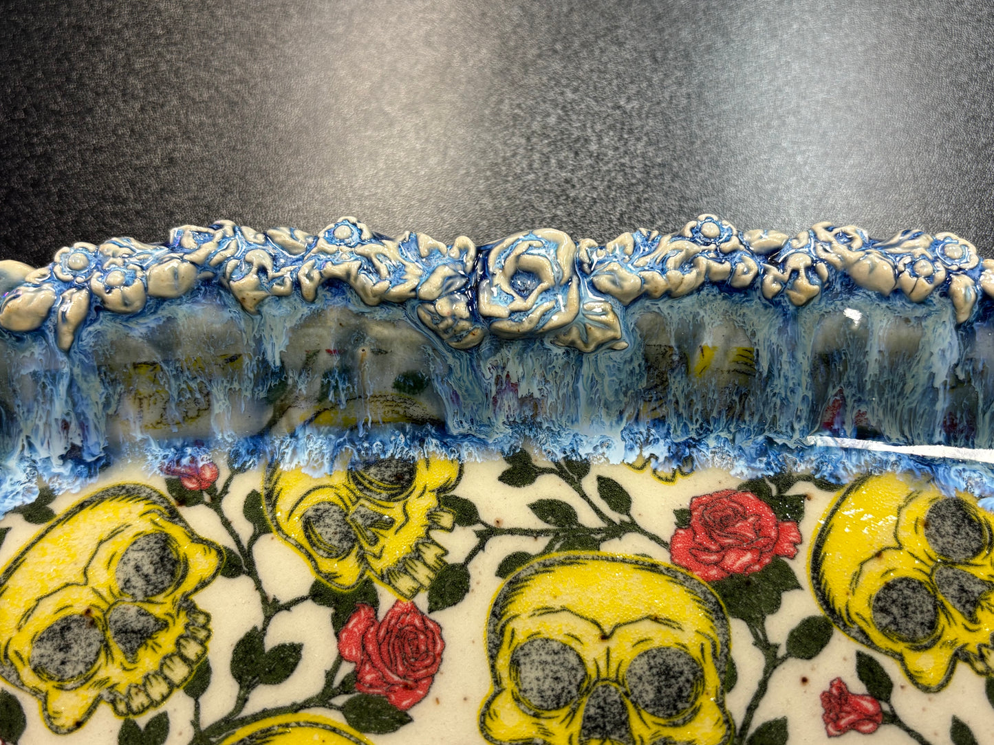 Yellow Skull - Ceramic Platter