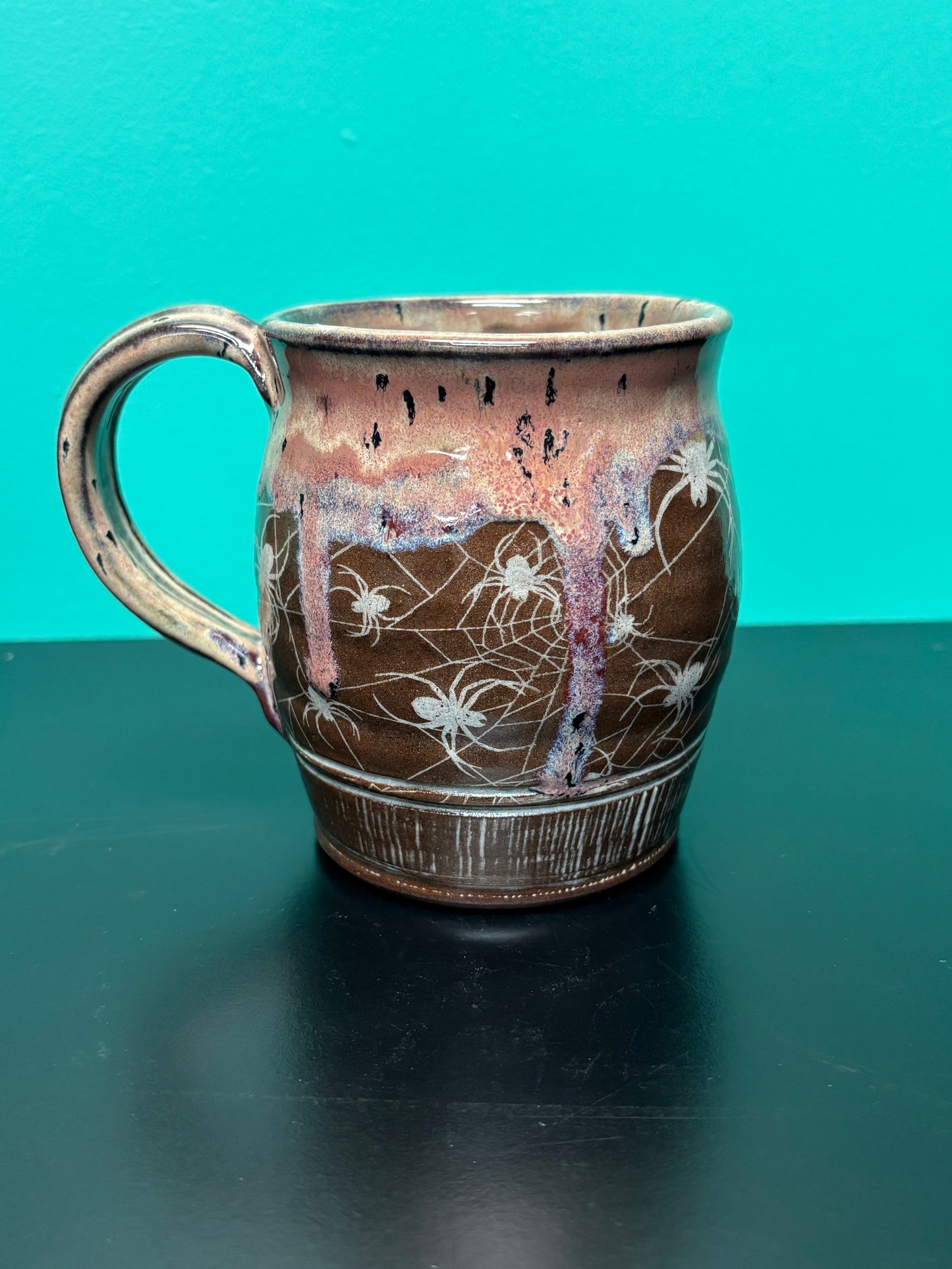 Spiders in Web - Ceramic Mug