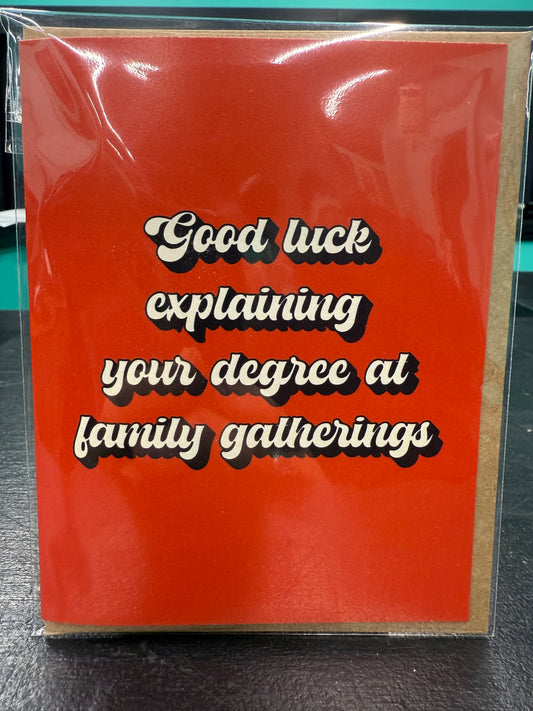 Good Luck Explaining... - greeting card