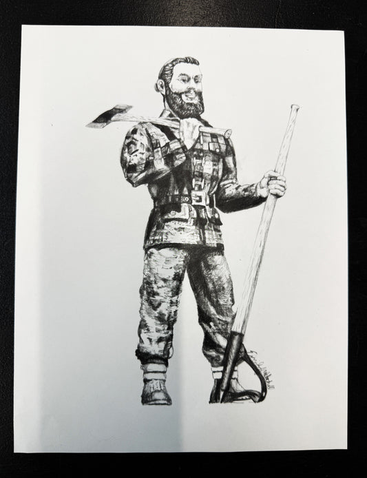 The Lumberjack - Art Print