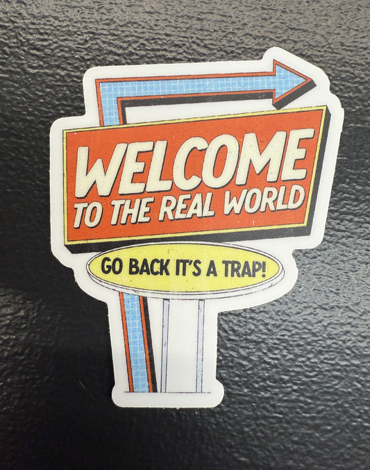 Welcome to the Real World - sticker