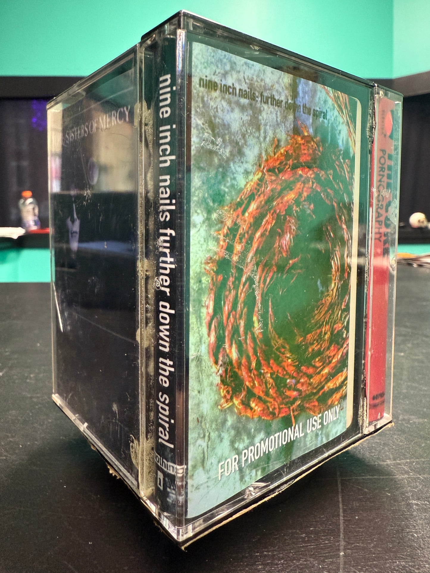 Cassette Display Holder: Texas Chanisaw, NIN, The Cure