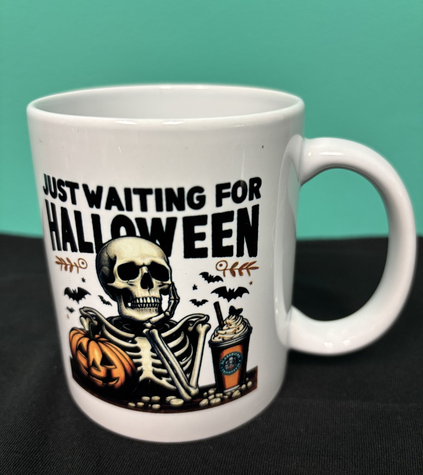 Just Waiting for Halloween - mug