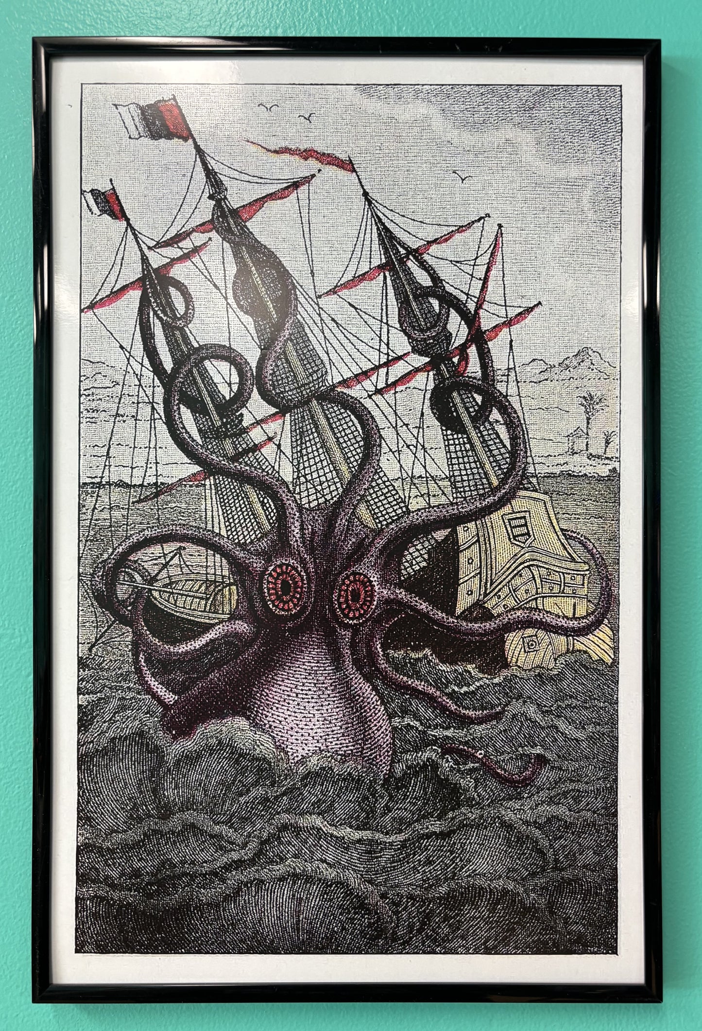 Kraken Vintage Illustration - Poster