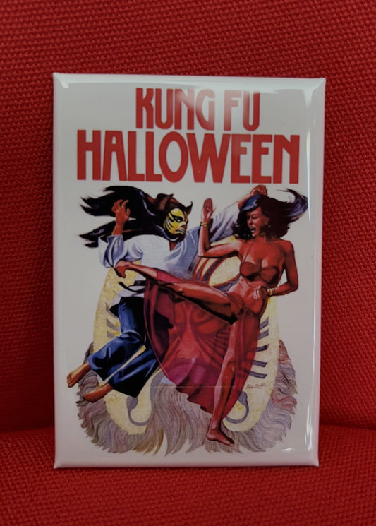 Kung Fu Halloween - magnet