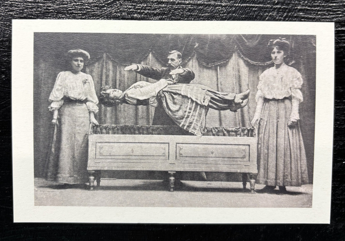Levitating Woman - postcard