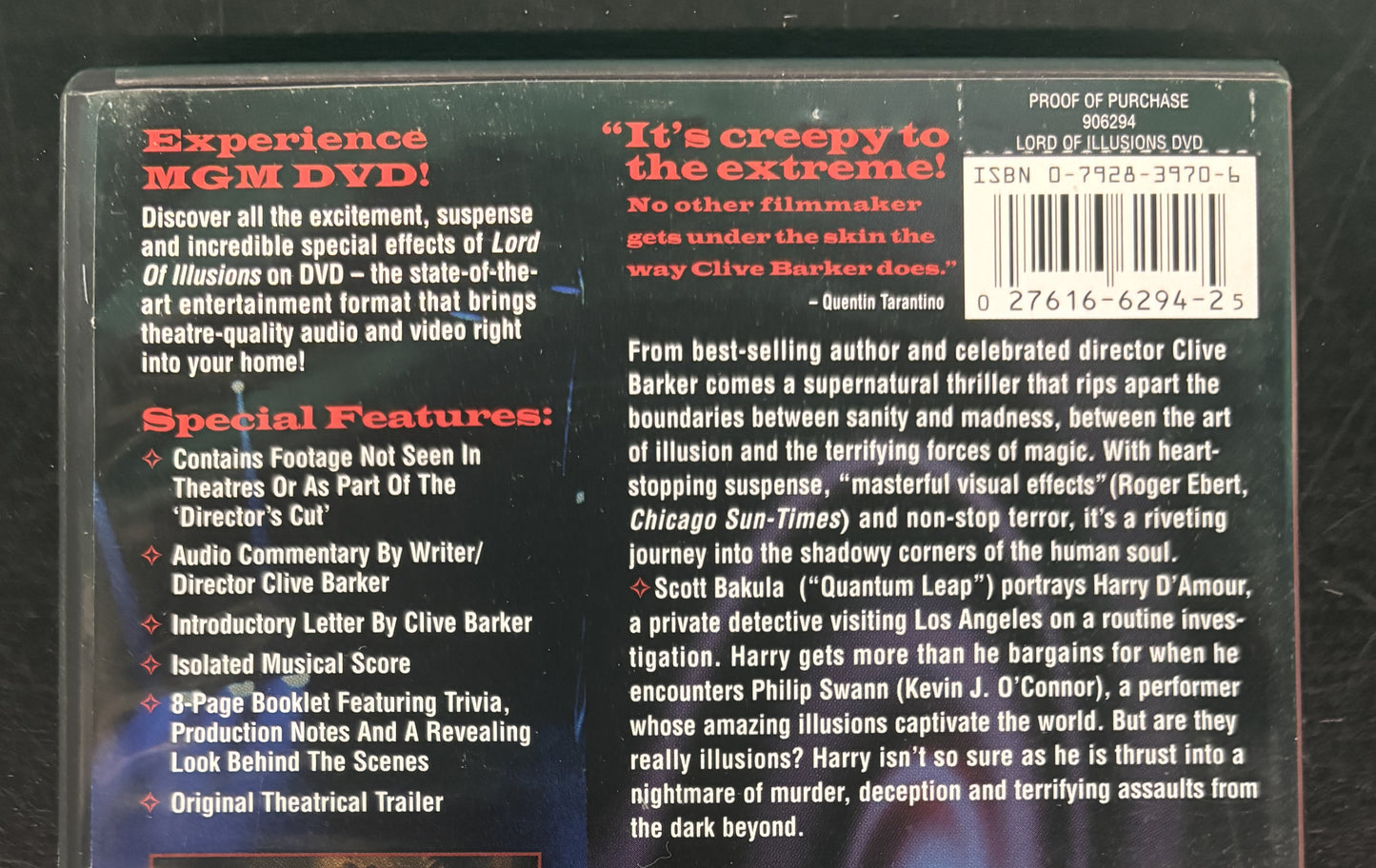Lord of Illusions (1995) - DVD - used