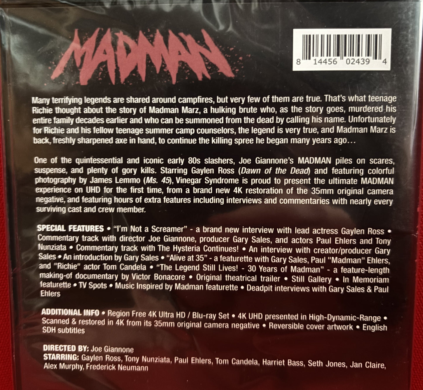 Madman (1981) - Blu-ray/4K Ultra - new