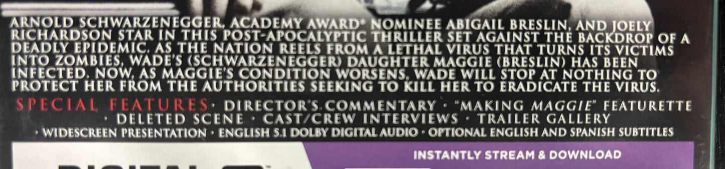 Maggie (2015) - DVD - new