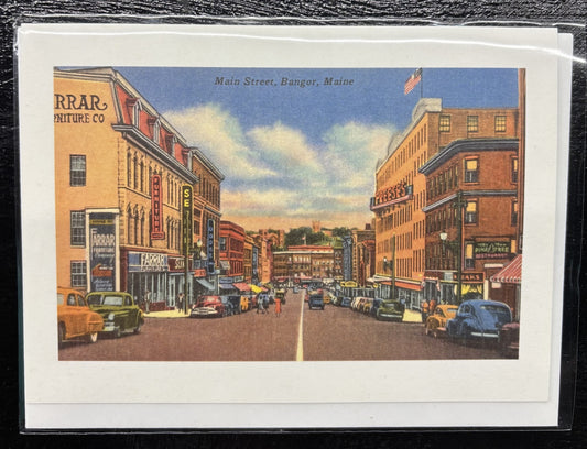 Main Street, Bangor - greeting card