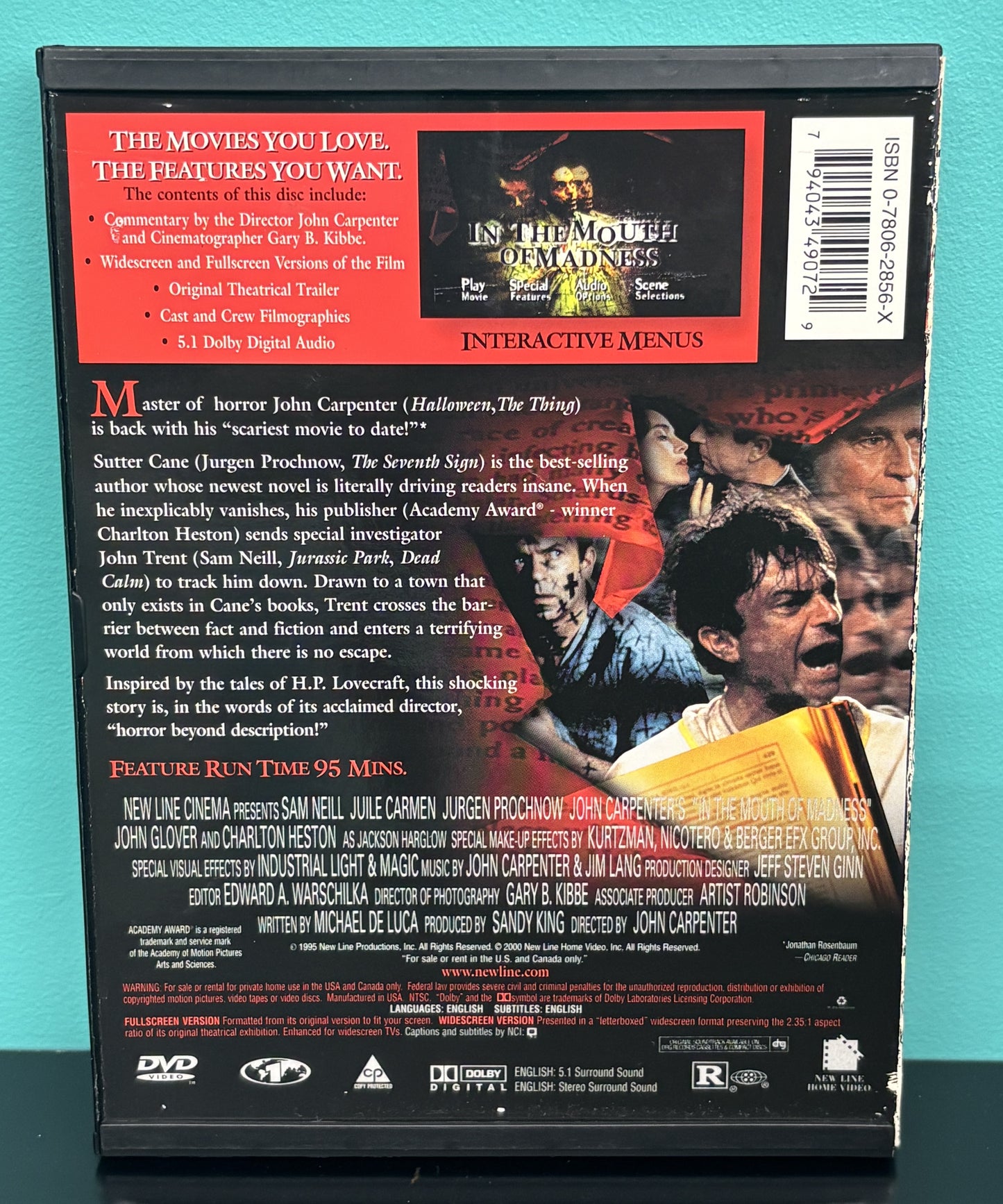 In the Mouth of Madness (1994) - DVD - used