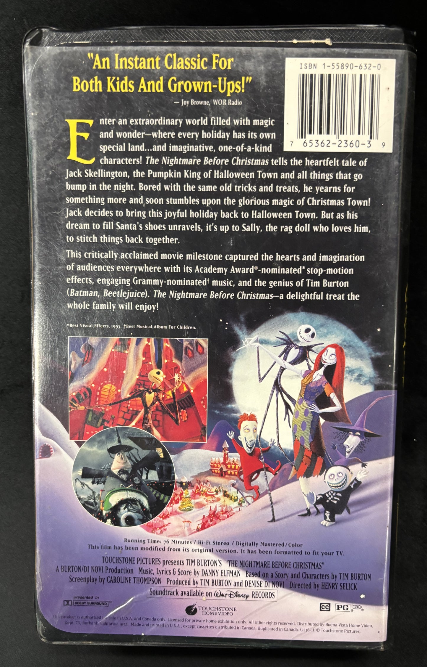 The Nightmare Before Christmas (1993) - VHS - used