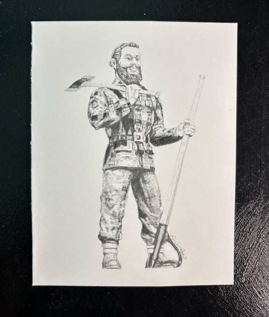 The Lumberjack - Greeting Card
