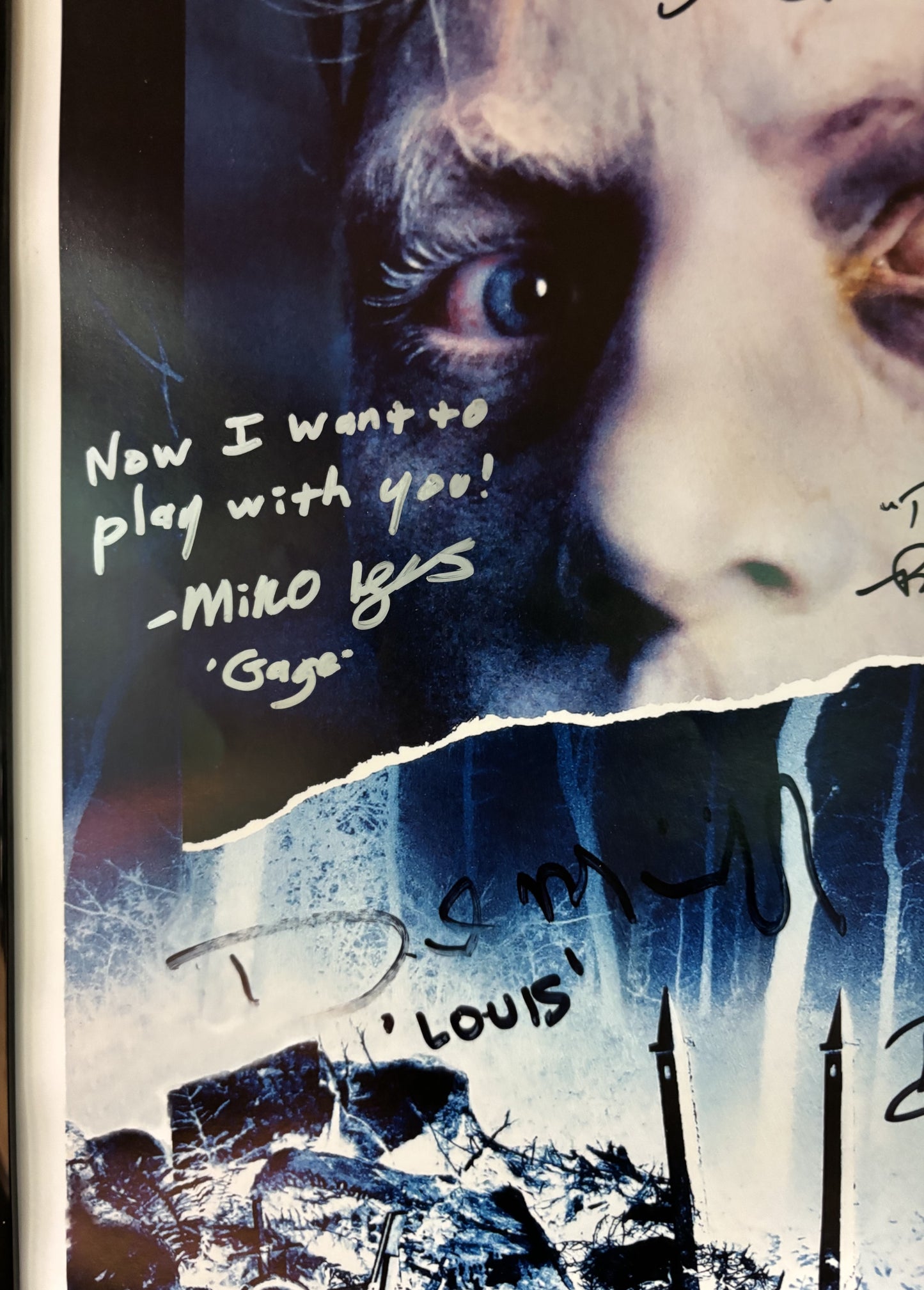 Pet Sematary (1989) - 11" x 17" autographed poster