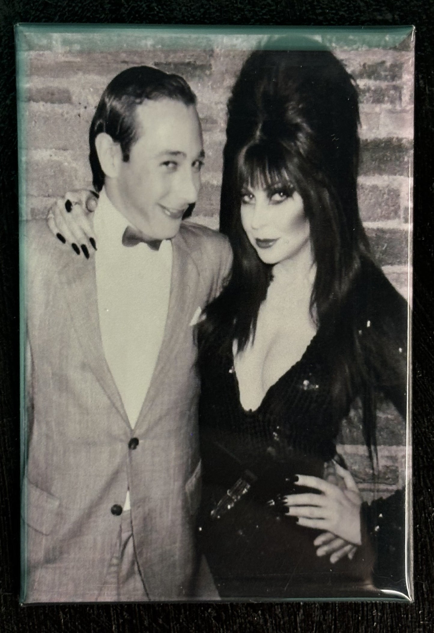 Elvira and Pee Wee - magnet