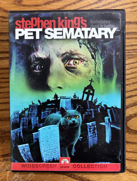 Pet Sematary (1989) - DVD - used - green, Church cover