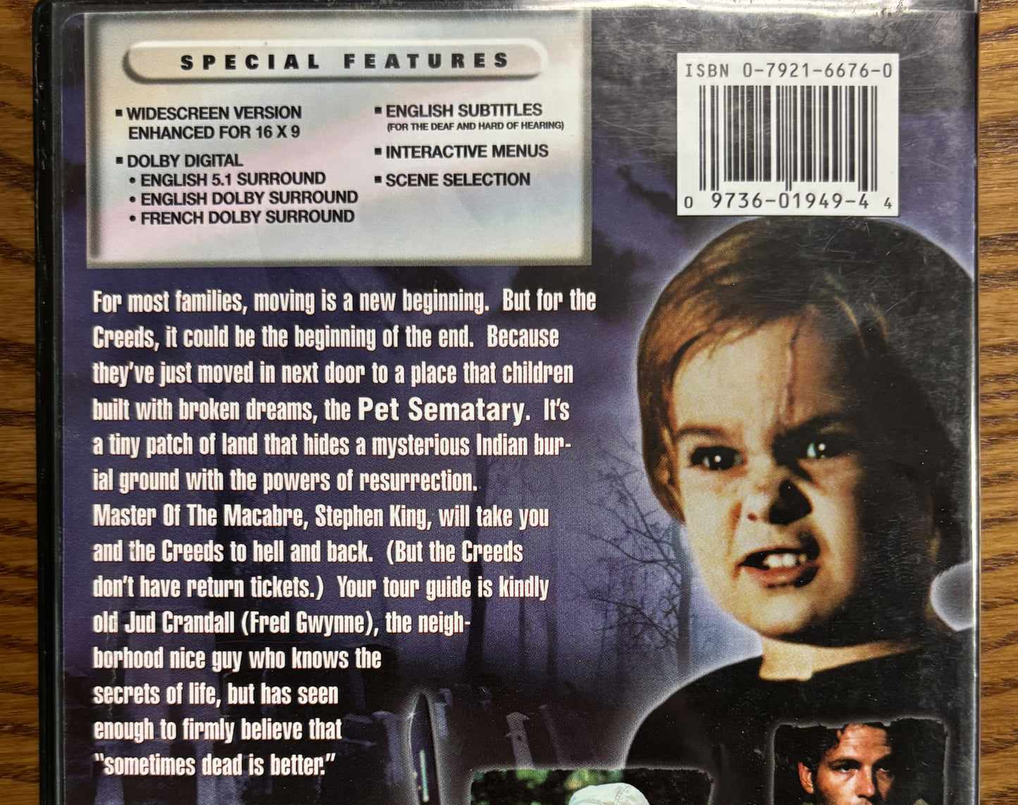 Pet Sematary (1989) - DVD - used - green, Church cover